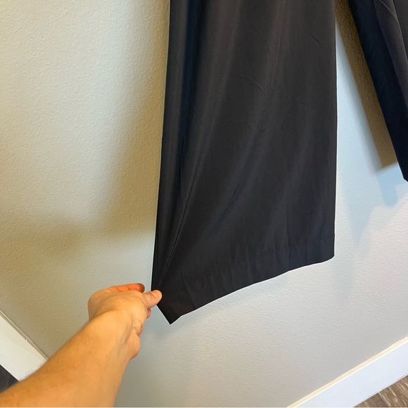 Athleta Brooklyn Heights high rise pleated wide leg pant black 14 petite - Picture 10 of 15